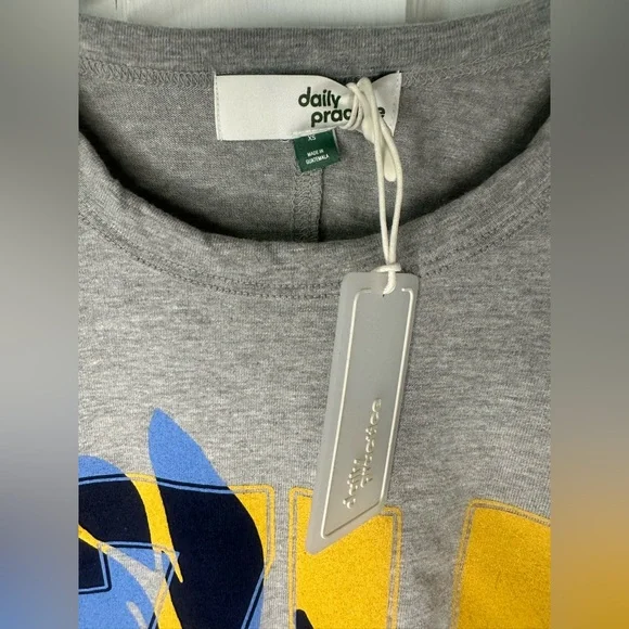 NWT Anthropologie Daily Practice Short Sleeve Mini T-Shirt Dress XS - Picture 7 of 9